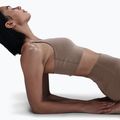Reggiseno sportivo Nike Alate Medium Support Longline mink brown/white 6