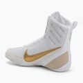 Scarpe da boxe Nike Machomai 3 bianco/oro metallizzato 3