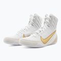 Scarpe da boxe Nike Machomai 3 bianco/oro metallizzato 3