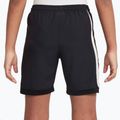Pantaloncini da calcio junior Nike Academy Dri-Fit Jr black/black/pale ivory/ pale ivory 2