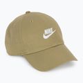 Cappellino con visiera Nike Club Unstructured Futura Wash parachute beige/white