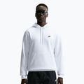 Felpa da uomo Nike Club Pullover Hoodie white/white/black