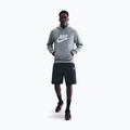 Felpa uomo Nike Club Pullover Hoodie dark grey heather/light smoke grey/white 2