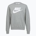 Felpa uomo Nike Sportswear Club Graphic Fleece Crew dark grey heather/white 6