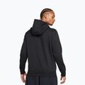 Felpa uomo Nike Club Full Zip Hoodie Black/Black/White 3