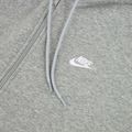 Felpa uomo Nike Club Full Zip Hoodie dark grey heather/light smoke grey/white 8