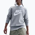 Felpa uomo Nike Sportswear Club Graphic Fleece Crew dark grey heather/white 4