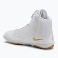 Nike Inflict 4 wrestling scarpa bianco / oro metallico / polvere di fotone / nero 3