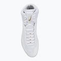 Nike Inflict 4 wrestling scarpa bianco / oro metallico / polvere di fotone / nero 5