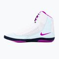 Nike Inflict 4 scarpa da wrestling bianco / ipervioletto / blu ghiacciaio / ossidiana 2