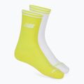 Calzini New Balance Running Stripe Midcalf 2 paia giallo/bianco