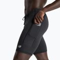 Pantaloncini da corsa New Balance Sleek Pocket Half Tight 9" da uomo, nero 5