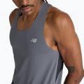 Canotta New Balance Race Day Uomo grafite per la corsa 4