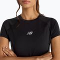 Maglietta New Balance Seasonal Jacquard nera da donna 4