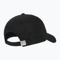 Cappello New Balance a 6 pannelli con logo lineare da donna, nero 2