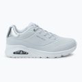 SKECHERS scarpe da donna Uno Shimmer Away bianco/argento 2