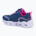 SKECHERS Heart Lights Retro Hearts scarpe per bambini in pelle navy/multi 3