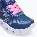 SKECHERS Heart Lights Retro Hearts scarpe per bambini in pelle navy/multi 7