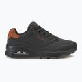 SKECHERS Uno Suited On Air scarpe da uomo nero/castano 2