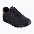 SKECHERS Uno Suited On Air scarpe da uomo nero/castano 8