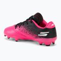 Scarpe da calcio per bambini Skechers Razor Gold 1.5 FG nero/rosa 3