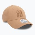 Cappello da baseball da donna New Era Wmns Le 940 Nyyy med beige