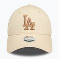 Cappello da baseball da donna New Era Wmns Le 940 La Dodgers beige chiaro 3