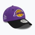 Cappello da baseball New Era Side Patch 940 Lakers viola