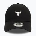 Cappello da baseball New Era Metallic Pin 940 Bulls nero 3