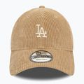 Cappello da baseball New Era Cord 920 La Dodgers med beige 3