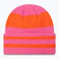 Berretto invernale da donna New Era Stripe Cuff Knit Beanie rosa pastello 2