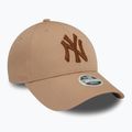 Cappello da baseball New Era Metallic 9FORTY New York Yankees donna, beige