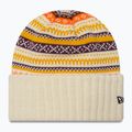 Berretto invernale da donna New Era Rail Isle Cuff Knit Beanie beige chiaro