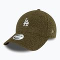 Berretto da baseball New Era Borg 9FORTY Los Angeles Dodgers verde scuro da donna 2