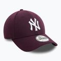 Cappello da baseball New Era Melton Wool 9FORTY New York Yankees viola