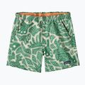 Pantaloncini Patagonia Baggies donna 5" api e fiori/foglia di cuore verde