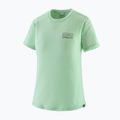 Camicia grafica da donna Patagonia Cap Cool Merino Blend fitz roy loss: verde sciacquato 4