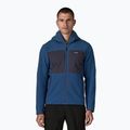 Giacca softshell da uomo Patagonia R2 TechFace Hoody blu chiaro