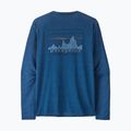 Patagonia Cap Cool Daily Graphic Shirt Uomo '73 skyline / clement blue x-dye longsleeve
