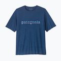 Uomo Patagonia Cap Cool Daily Graphic Shirt '73 text logo / clement blue x-dye 4