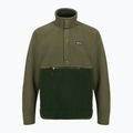 Felpa da uomo Patagonia Retro Pile 1 / 2 Snap P / O old growth green trekking