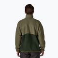 Felpa da uomo Patagonia Retro Pile 1 / 2 Snap P / O old growth green trekking 3