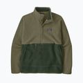 Felpa da uomo Patagonia Retro Pile 1 / 2 Snap P / O old growth green trekking