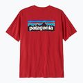 Patagonia P-6 Logo Responsabili-Tee da uomo rosso amanita 2