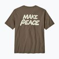 Maglietta Patagonia Balance Organic peace seeds / marlow brown da uomo