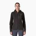 Felpa con cappuccio in pile R1 Air Full-Zip da donna, nero