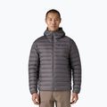 Giacca a piumino da uomo Patagonia Down Sweater Hoody forge grey con forge grey