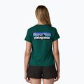 Patagonia P-6 Logo Responsabili-Tee donna verde cascata 2
