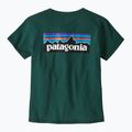 Patagonia P-6 Logo Responsabili-Tee donna verde cascata 4