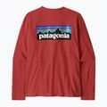 Felpa da donna Patagonia P-6 Logo Responsibili-Tee rosso 2